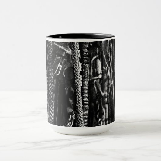 Pointe sur la tasse de café de mur (Centre)