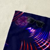 Pointed curves from blue to red and white. Lilac? Strandlaken (In situ)