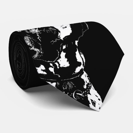 Pointer Chien Cravate Élégant Amoureux des chiens  (Roulé)