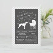 Pointer Dog Baby shower Neutraal Kaart (Staand voorkant)