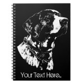Pointer Dog Carnet Amoureux des chiens Croquis Not (Devant)