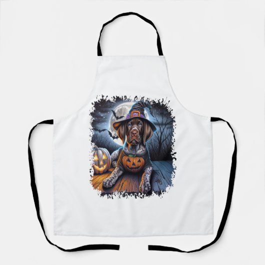 Pointer Dog Halloween Square Schort (Voorkant)