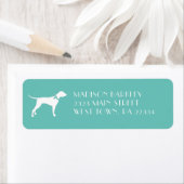 Pointer Dog Puppy English Setter Etiket (Insitu)
