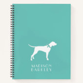 Pointer Dog Puppy English Setter Notitieboek (Voorkant)