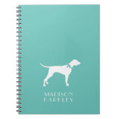 Pointer Dog Puppy English Setter Notitieboek (Voorkant)