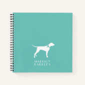 Pointer Dog Puppy English Setter Notitieboek (Voorkant)
