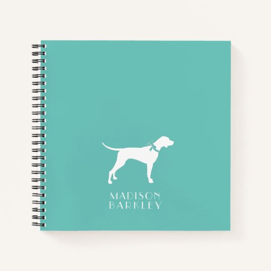 Pointer Dog Puppy English Setter Notitieboek (Voorkant)