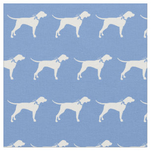 Pointer Dog Silhouette Huisdier Lichtblauw Stof
