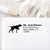 Pointer Dog Silhouette Return Address Labels (Insitu)