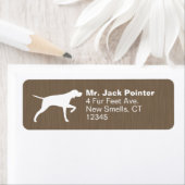 Pointer Dog Silhouette Return Address Labels (Insitu)