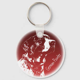 Pointer Dog Sleutelhangers Stijlvol Hondenliefhebb