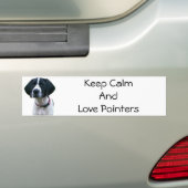Pointer Love Bumpersticker (Op auto)