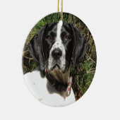 Pointer Love Keramisch Ornament (Rechts)