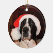 Pointer Love Keramisch Ornament (Links)