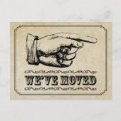  Pointer Moving Announcement Briefkaart (Voorkant)