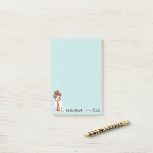 Pointer Papa Post-it Notes (Sur un bureau)