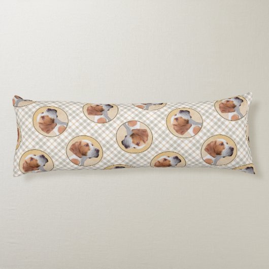 Pointer Schilderij Engels Schattigee originele Pet Lichaamskussen (Achterkant)