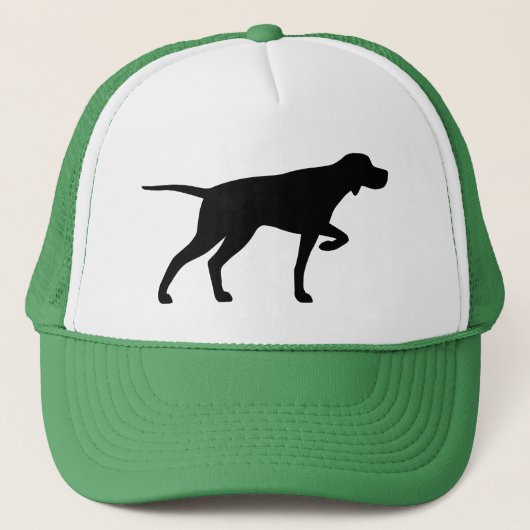 Pointer Silhouette Trucker Hat Pet (Voorkant)