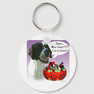 Pointer (zwart) Halloween Snoep Sleutelhanger
