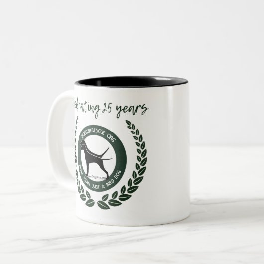 PointerRescue Org 25e Anniversaire Mug (Devant gauche)