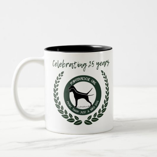 PointerRescue Org 25e Anniversaire Mug (Gauche)