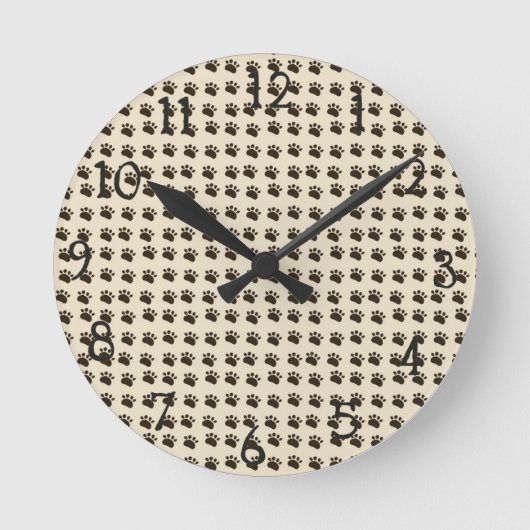 Pointes et numéros Horloge murale (Recto)