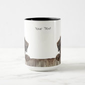 Pointeur à poils durs Griffon Chien Mug (Centre)