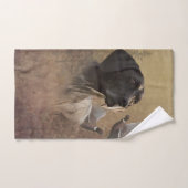 Pointeur allemand à courte portée, bandes Deutsch  (Serviette à main)