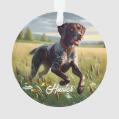 Pointeur court allemand en cours d'exécution (dos)