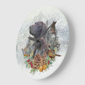 Pointeur court allemand grande horloge (Angle)