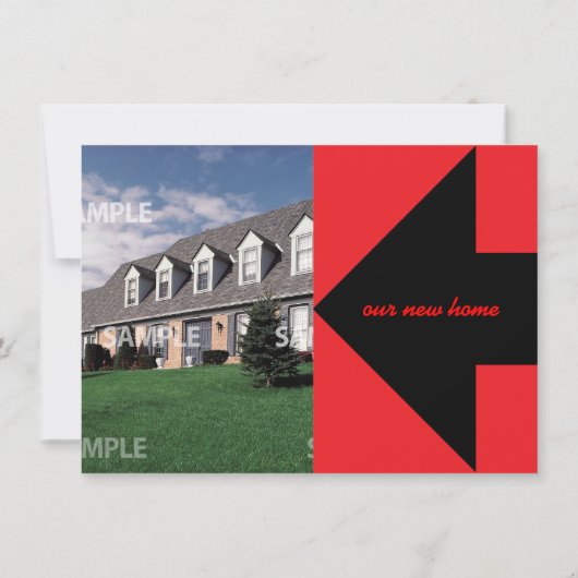 Pointeur Flèche Déplacement Faire-part et invitati (Dos)