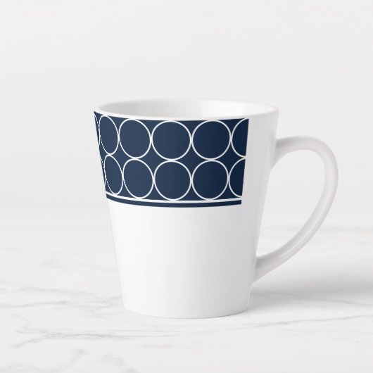 Pointeurs Latte Mug Navy et White (Droite)