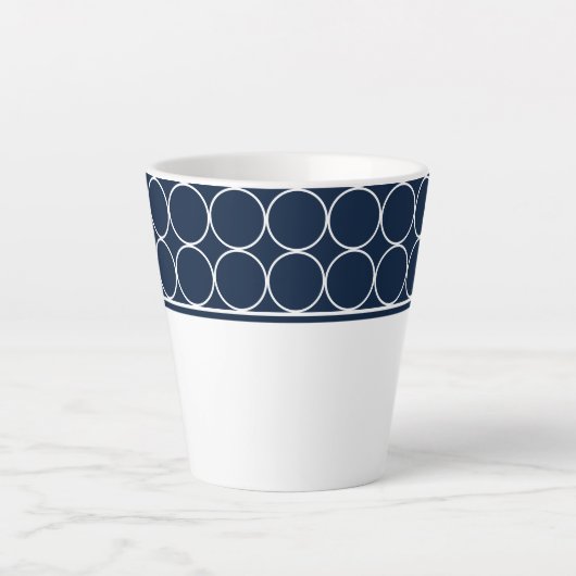 Pointeurs Latte Mug Navy et White (Devant)