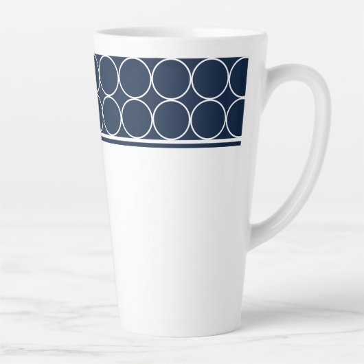 Pointeurs Latte Mug Navy et White (Droite)