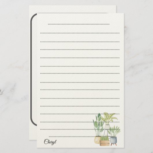 Pointez Personnaliser Papier à écriture papeterie (Devant / Derrière)