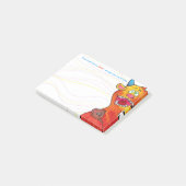 Pointillez le monstre w/quote, notes de post-it 4" (Incliné)