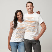 Pointillism Wavy Polka: Schattige Doodle Textiel T-shirt (Unisex)