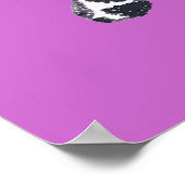 Pointillisme Tuxedo Chat Votre message Affiches (Coin)