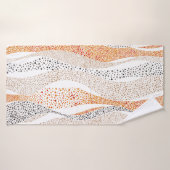 Pointillisme Wavy Polka : Doux Doux Textile (Serviette de bain)