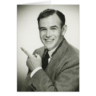 Pointing homme d'affaires