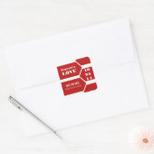 Pointing vers l'amour Sauvez les Stickers Date (Enveloppe)