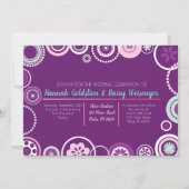POINTS ABSTRAITS Invitation de mariage abstraite (Devant)