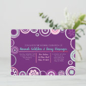 POINTS ABSTRAITS Invitation de mariage abstraite (Debout devant)