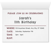 Points Aquarelle Confetti Vin Anniversaire Invitat (Intérieur Horizontal (Bas))