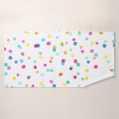 Points Aquarelle Lumineux : Motif transparent. (Serviette de bain)