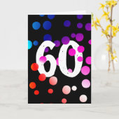 Points arc-en-ciel du 60e anniversaire sur carte n (Fleur jaune)