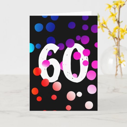 Points arc-en-ciel du 60e anniversaire sur carte n (Fleur jaune)