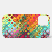 Points Arc-en-ciel rouge liquide Coque Motif Abstr (Verso (horizontal))