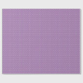 Points argentés sur papier cadeau violet (Plat)