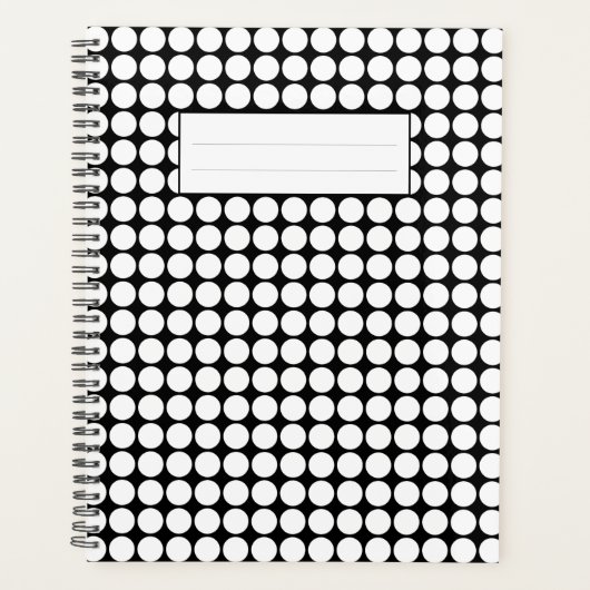 Points blancs minimaux sur fond noir uni (Devant)